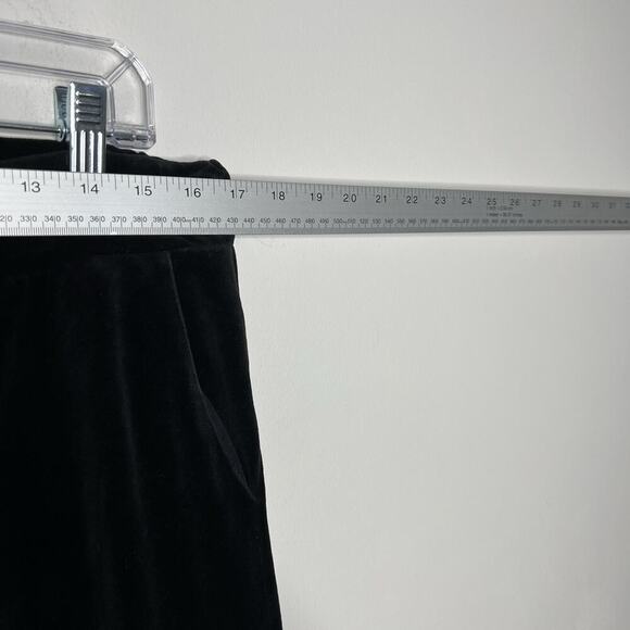 Lauren Ralph Lauren Pants Womens Medium Black Velour Pull On Elastic Waist - Picture 8 of 9